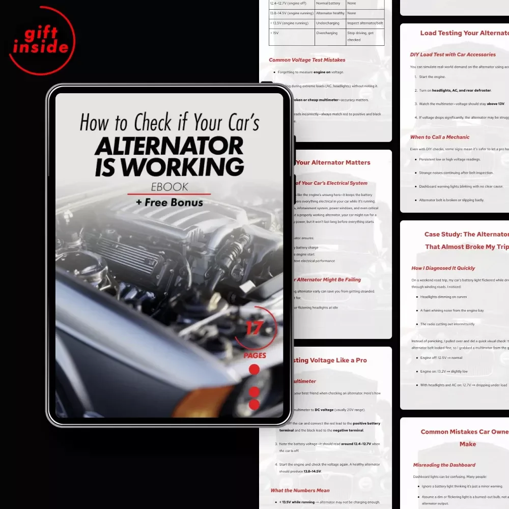How to Check if Your Car’s Alternator is Working | Easy DIY Car Electrical Testing eBook Guide | how to check your car's alternator is working