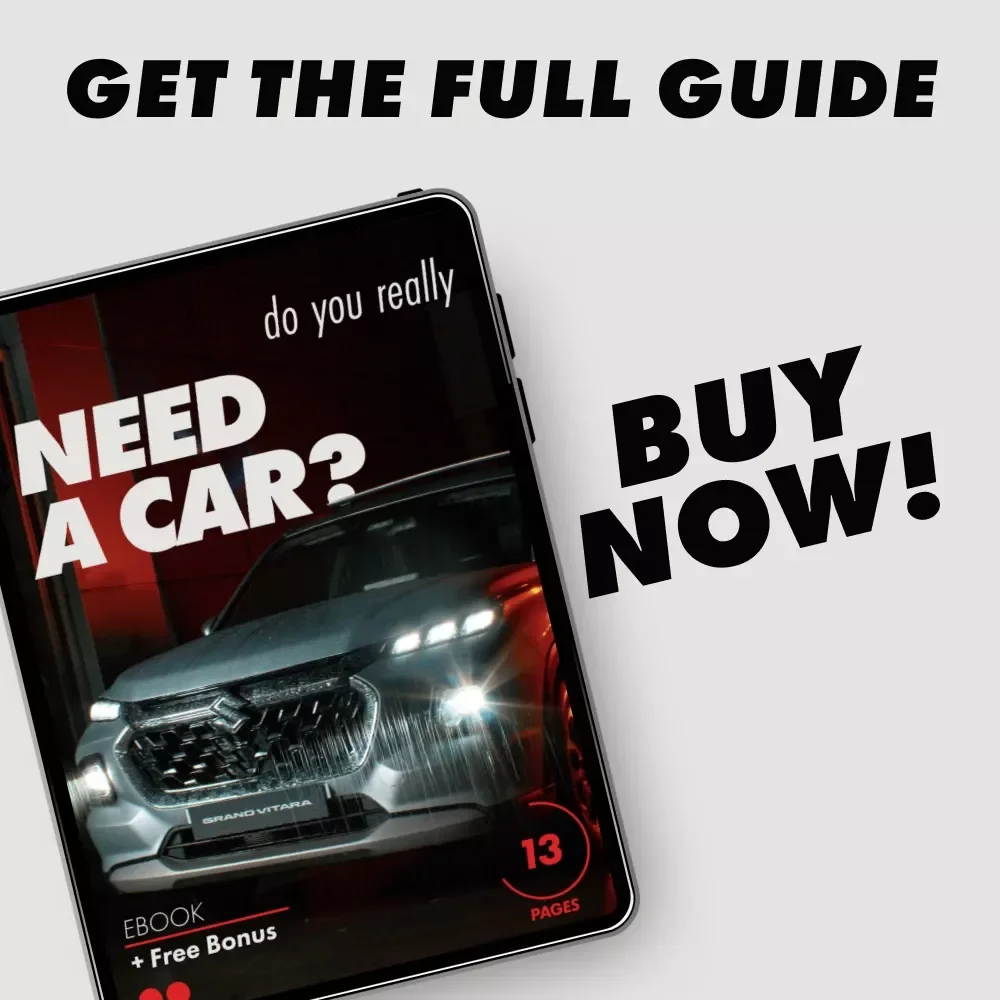 Do You Really Need a Car? | A Practical Ebook on how to know if you really need a car, Real Costs, Lifestyle Fit & Smart Transportation Alternatives