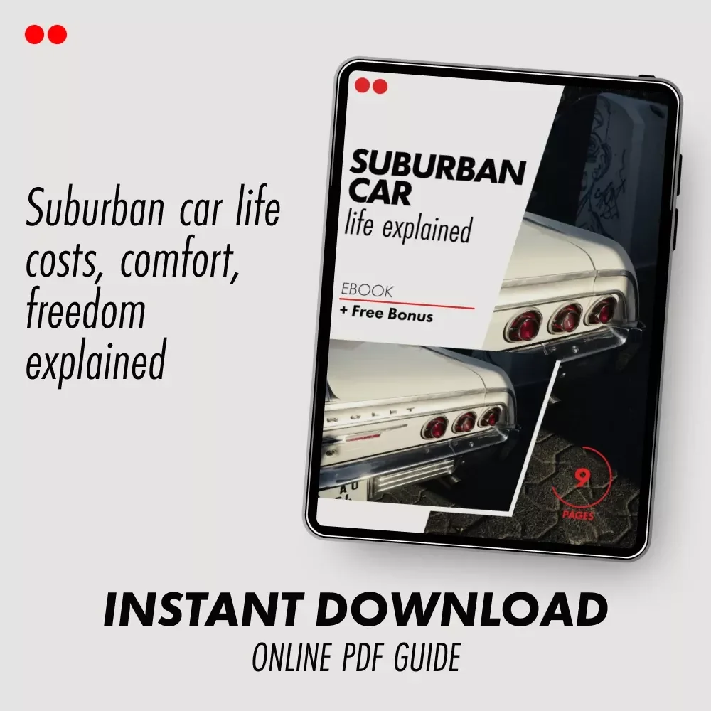 Suburban Car Life Explained – Practical eBook on the pros and cons of owning a car in the suburbs | Smart Suburban Living Guide