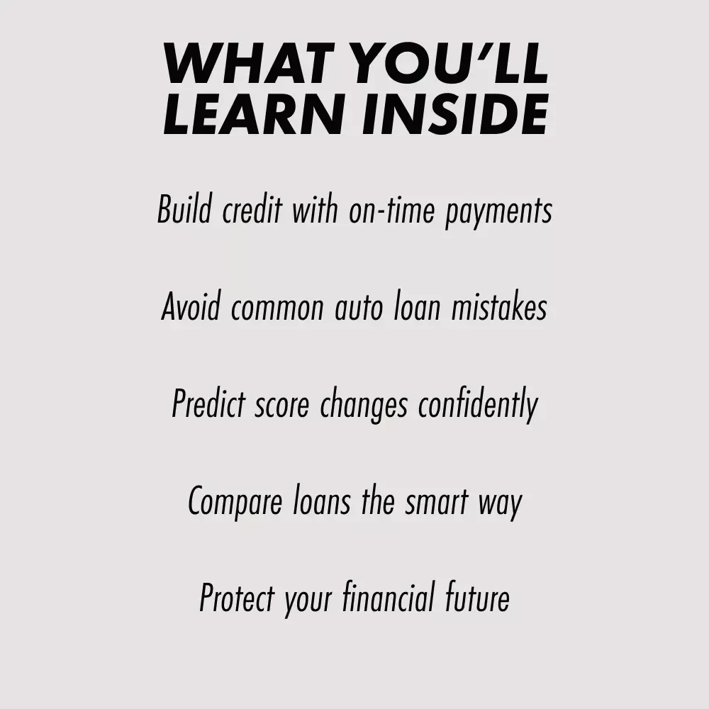 Credit Moves on Four Wheels – Smart Guide to How a Car Loan Affects Your Credit Score | Digital eBook Download for Better Financial Decisions