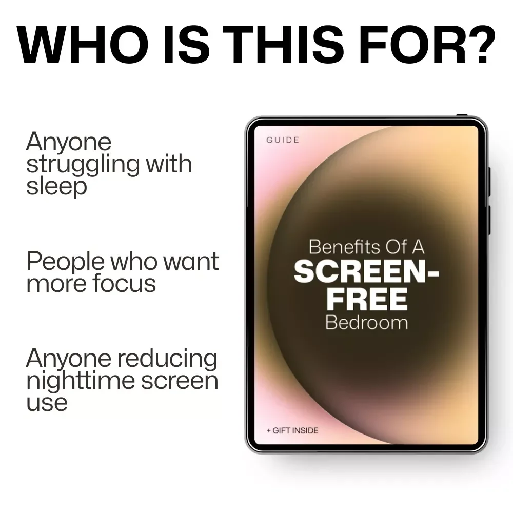 Benefits of a Screen-Free Bedroom Guide | Screen Free Bedroom Benefits for Better Sleep, Focus & Calm Digital Download
