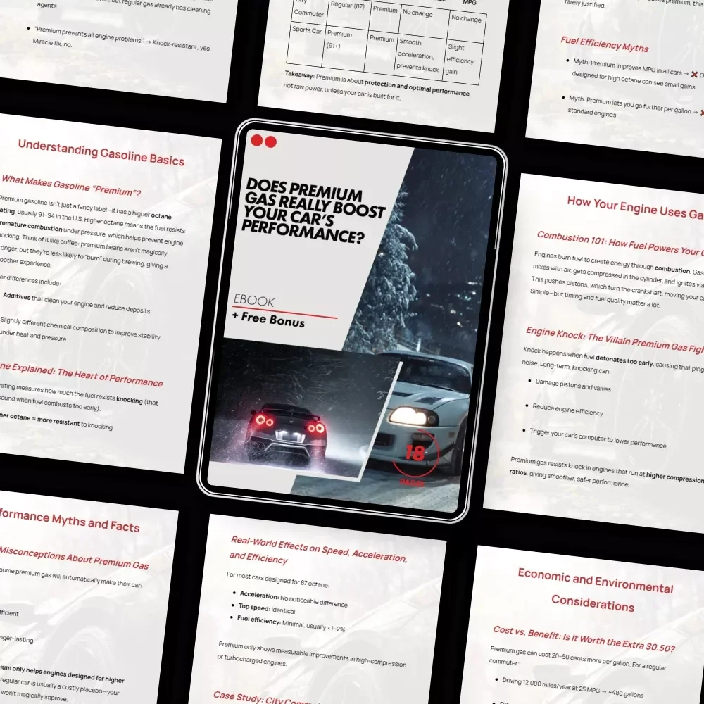 Does Premium Gas Really Boost Your Car’s Performance | Smart Driver’s Ebook Guide Answering “does premium gas improve performance”