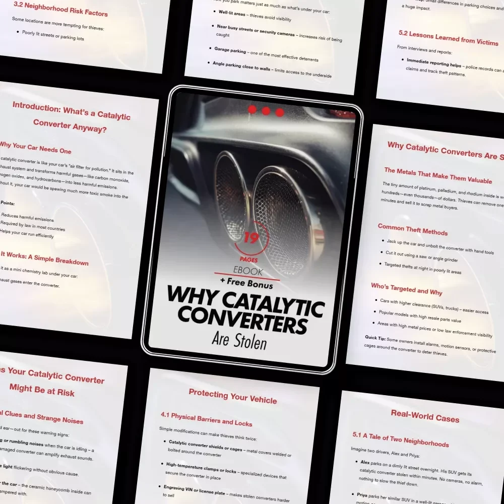 Why Catalytic Converters Are Stolen – Easy-to-Understand eBook Explaining What Is a Catalytic Converter and Why Is It Stolen for Car Owners & Communities