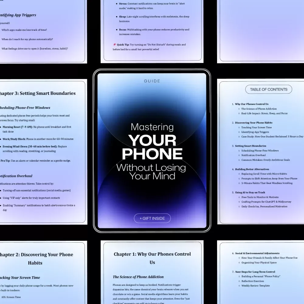 Mastering Your Phone Without Losing Your Mind: A Guide to Reclaiming Your Time and Focus