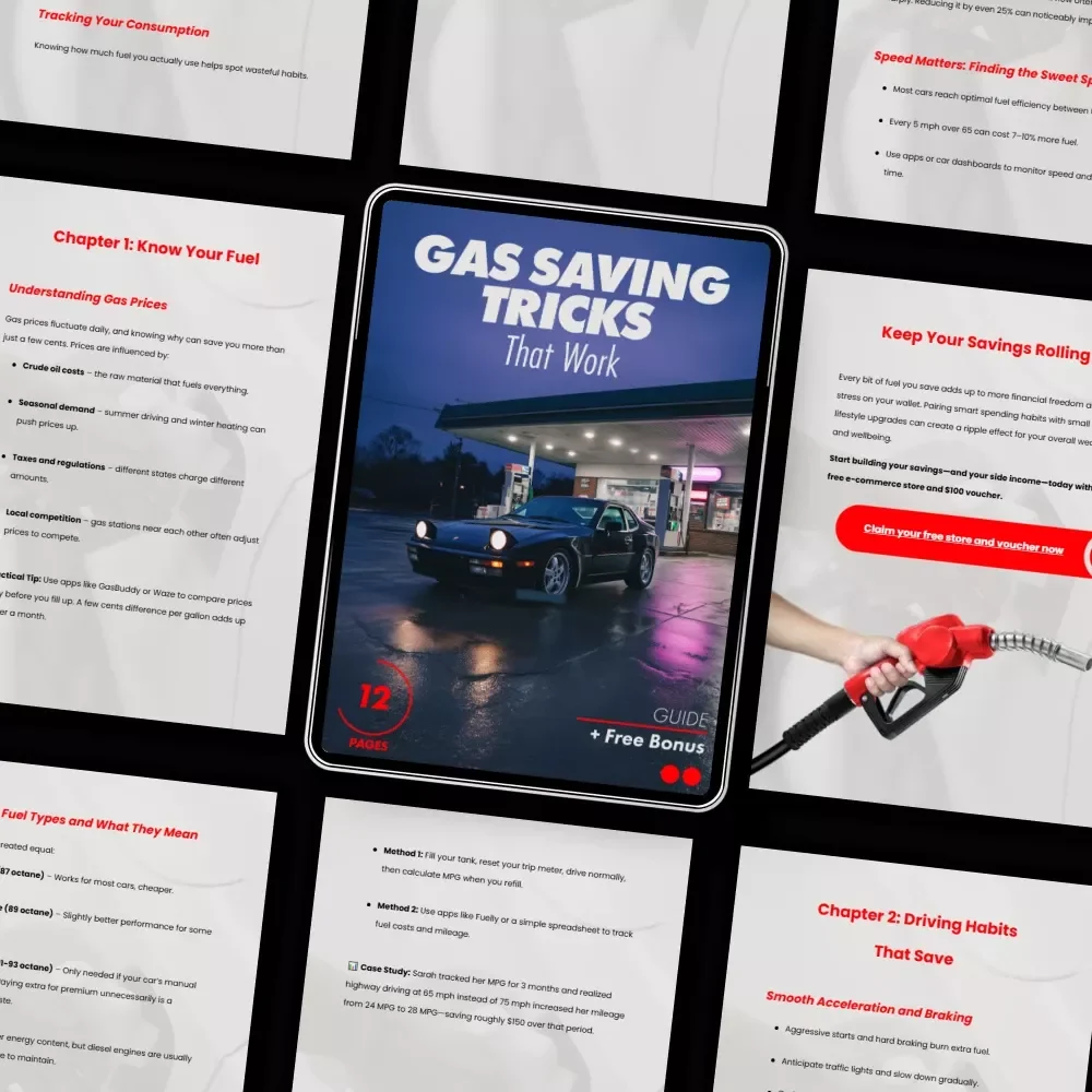 Gas Saving Tricks That Work – Practical Guide on how to save money on gas, Smart Driving Habits, Route Planning & AI Fuel Hacks (Instant Digital Download)