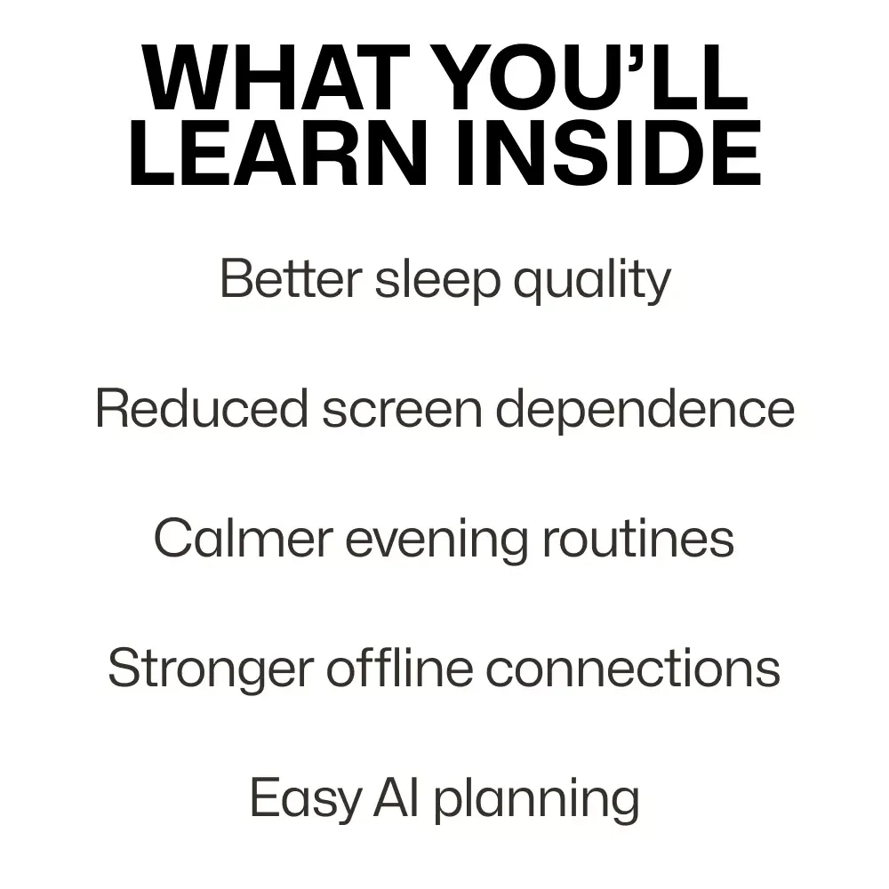 Evening Routines Without Technology – A Realistic Guide for Tech Free Evenings, Calm Nights & a Sustainable Setup