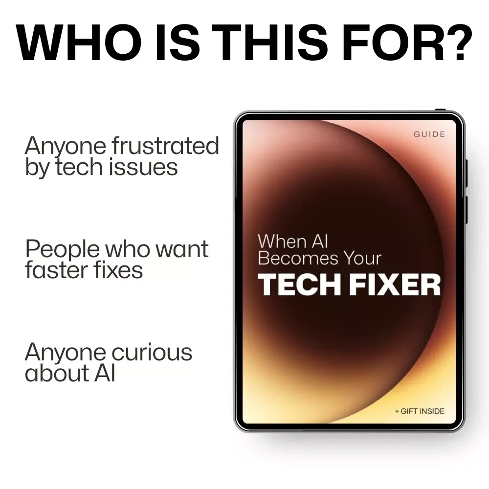 When AI Becomes Your Tech Fixer – Smart Guide to AI Troubleshooting Common Tech Problems | Digital Download