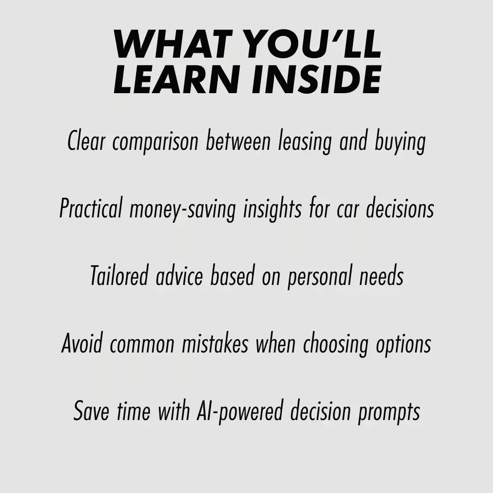 Lease or Buy, What Fits Your Life Better - A Smart Guide to Car Ownership Decisions