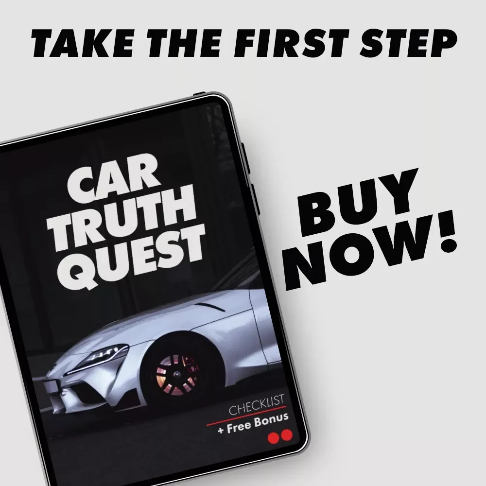 Car Truth Quest – Smart Used Car Buying Checklist | How to Research a Car Model's Reliability Before You Buy | Printable Digital Download