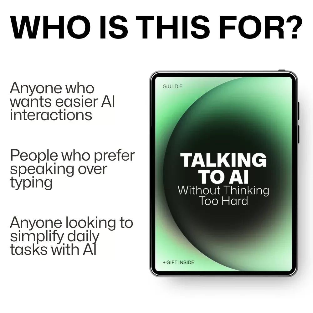 Talking to AI Without Thinking Too Hard – Voice Commands Guide for Beginners, Simple AI Prompts eBook, Hands-Free Productivity & Everyday AI Checklist