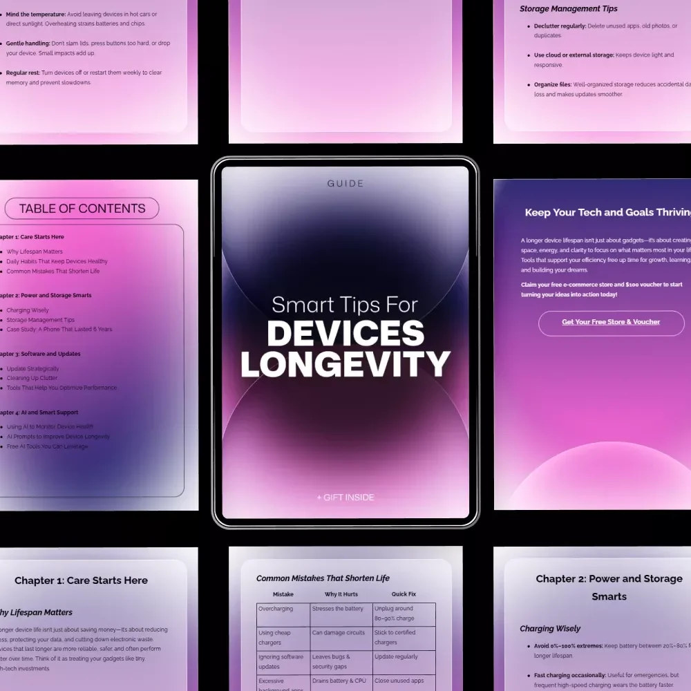 Smart Tips for Devices Longevity | Practical Guide with longer device lifespan tips for Phones, Laptops & Smart Tech Care
