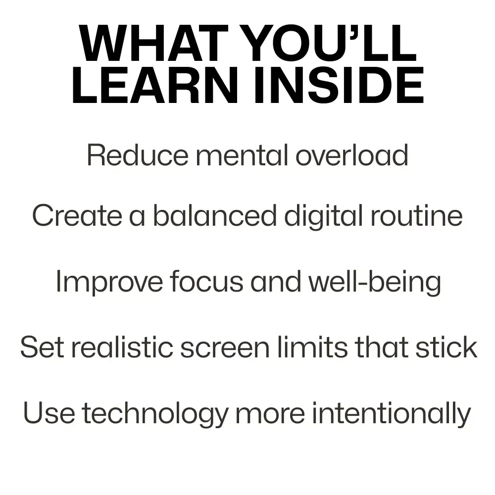 Healthy Daily Screen Time Habits for a Balanced Life – Digital Guide to Mindful Screen Use, Screen Time Balance, Productivity & Wellness eBook Download