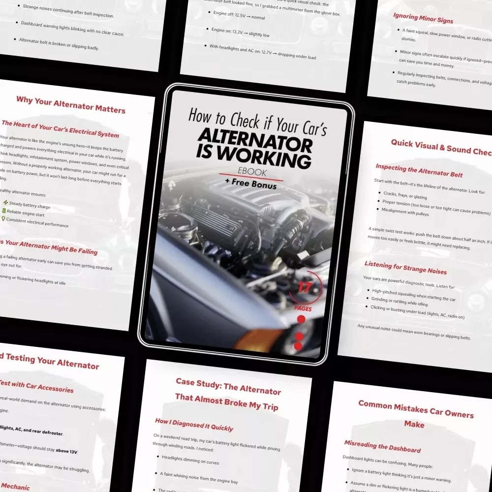 How to Check if Your Car’s Alternator is Working | Easy DIY Car Electrical Testing eBook Guide | how to check your car's alternator is working
