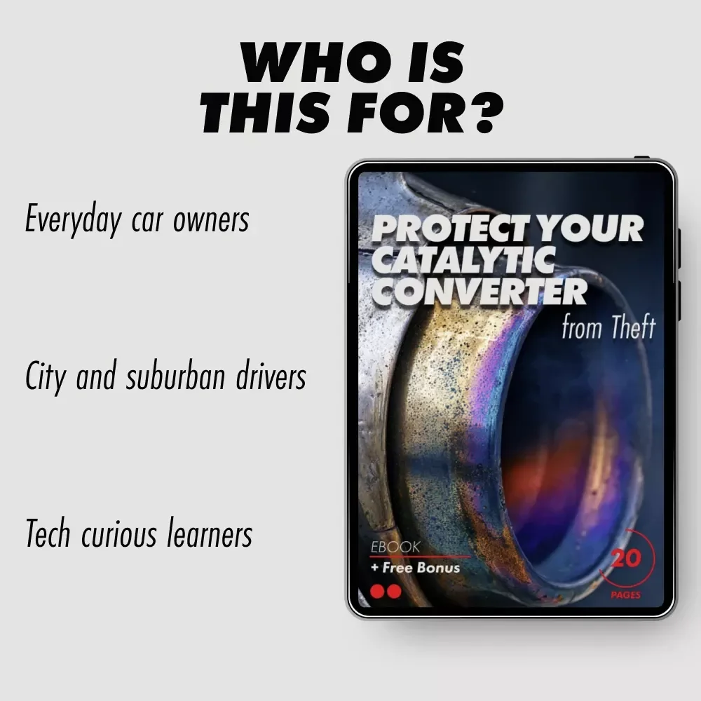 Protect Your Catalytic Converter from Theft | Practical eBook Guide on how to protect your car's catalytic converter from theft, Smart Security Tips & Prevention Checklist