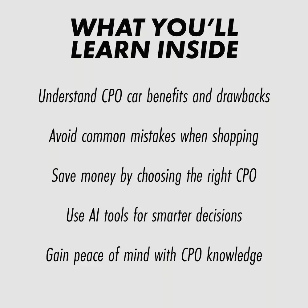 Are CPO Cars Really Worth It? A Comprehensive Guide to Certified Pre-Owned Cars