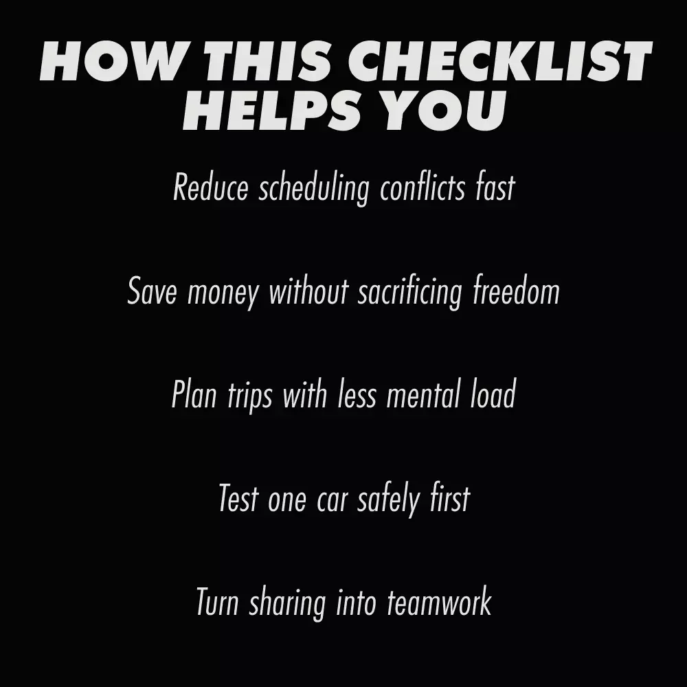 One Car or Bust? | Family Car Sharing Checklist | Is One Car Enough for a Family?