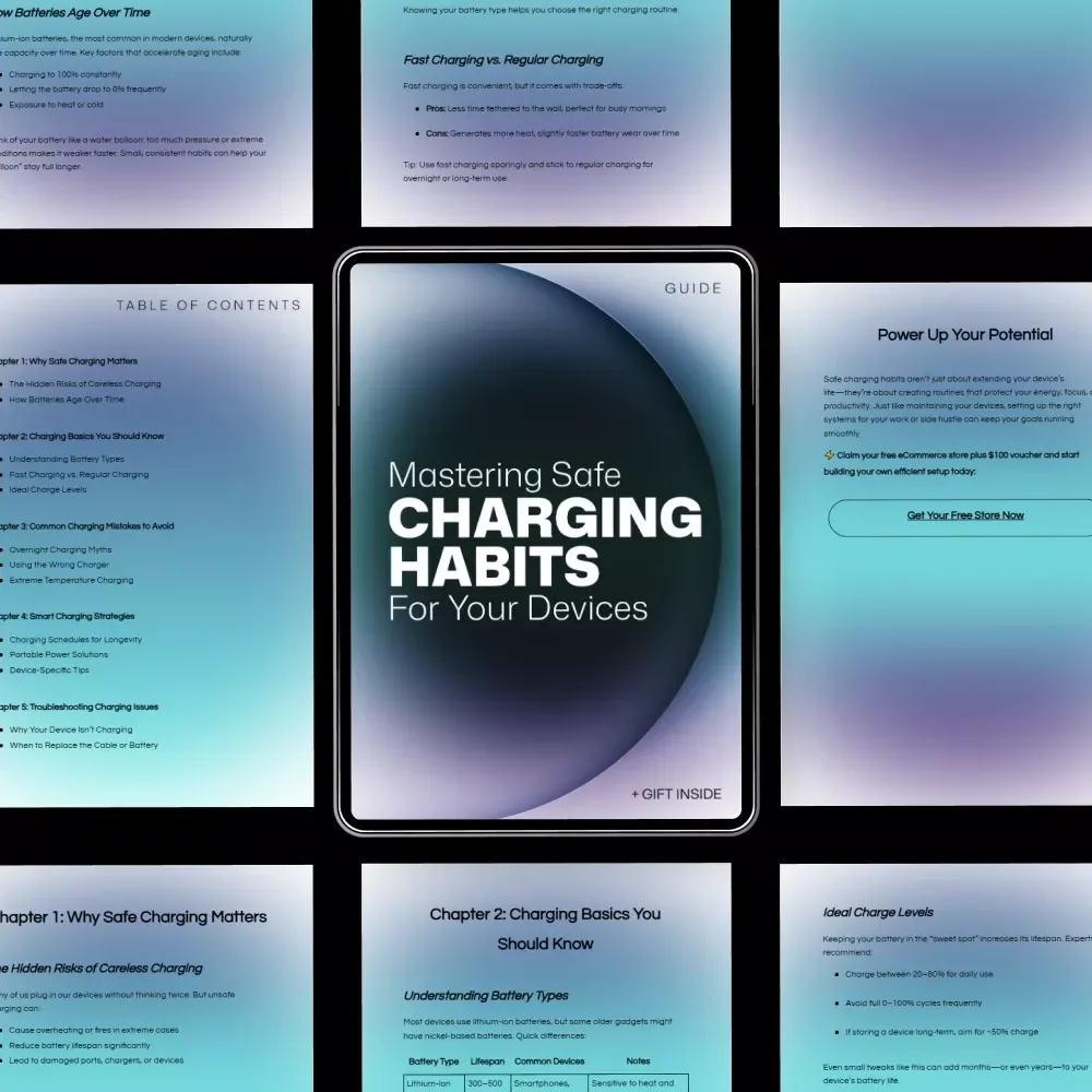 Mastering Safe Charging Habits for Your Devices | Practical eBook Guide to Battery Health, Smart Charging, and Long-Lasting Tech Care