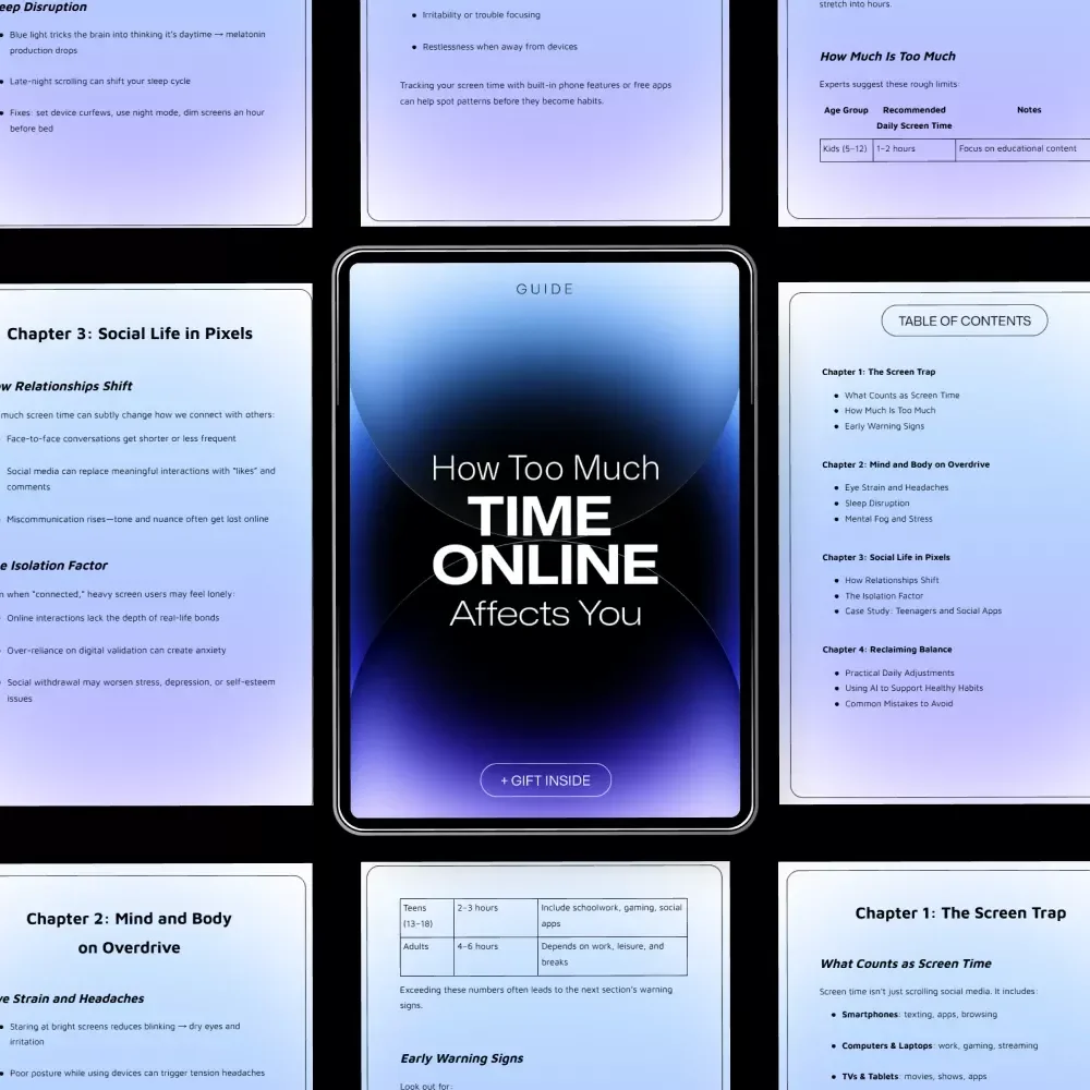 How Too Much Time Online Affects You: A Guide to Digital Balance, Eye Strain, and Healthy Screen Habits