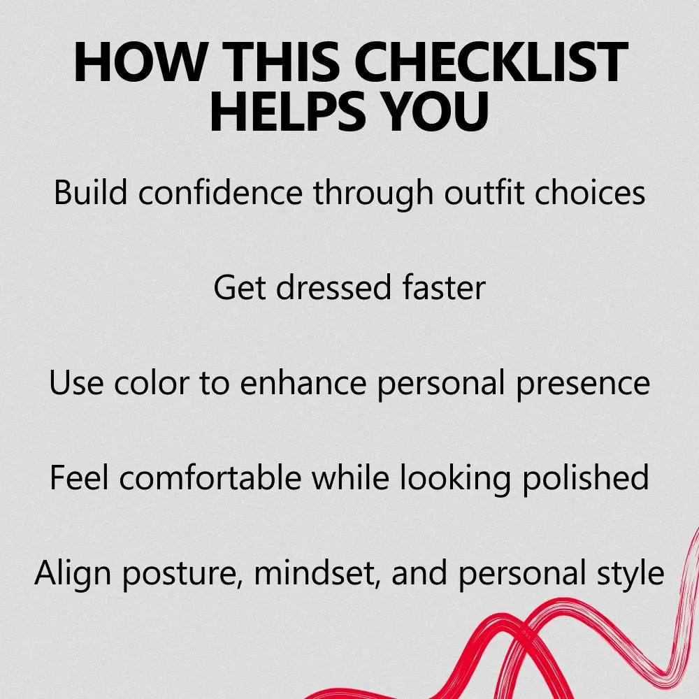 What to Wear to Feel Unstoppable – Power Dressing Confidence Guide | Digital Download Style Checklist for Work, Presence & Authority