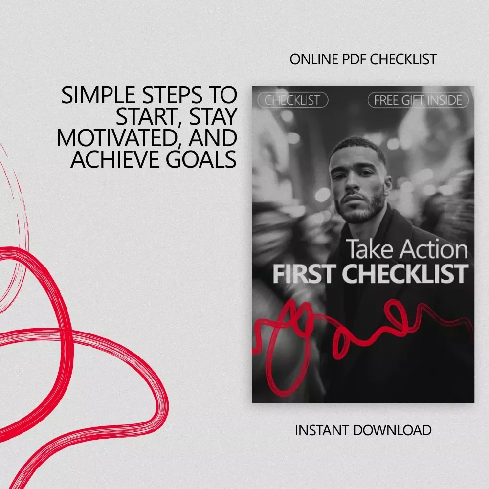 Take Action First Checklist - Boost Confidence by Taking Action Now