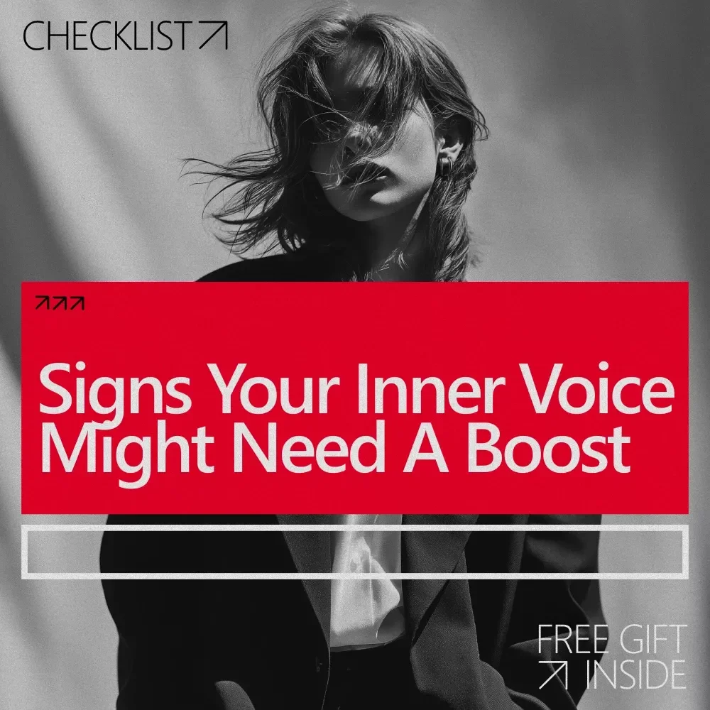 Signs Your Inner Voice Might Need a Boost – Self-Trust & Confidence Digital Guide, Inner Voice Checklist, Decision-Making eBook with AI Support