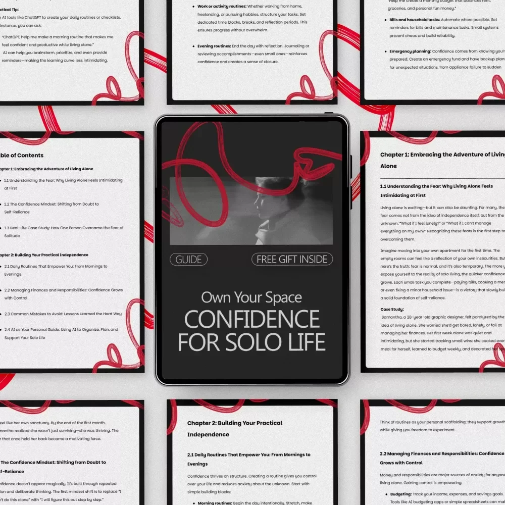 Own Your Space: Confidence for Solo Life – A Practical Guide on how to build confidence to live alone, Embrace Independent Living, Build Self-Reliance, and Thrive on Your Own