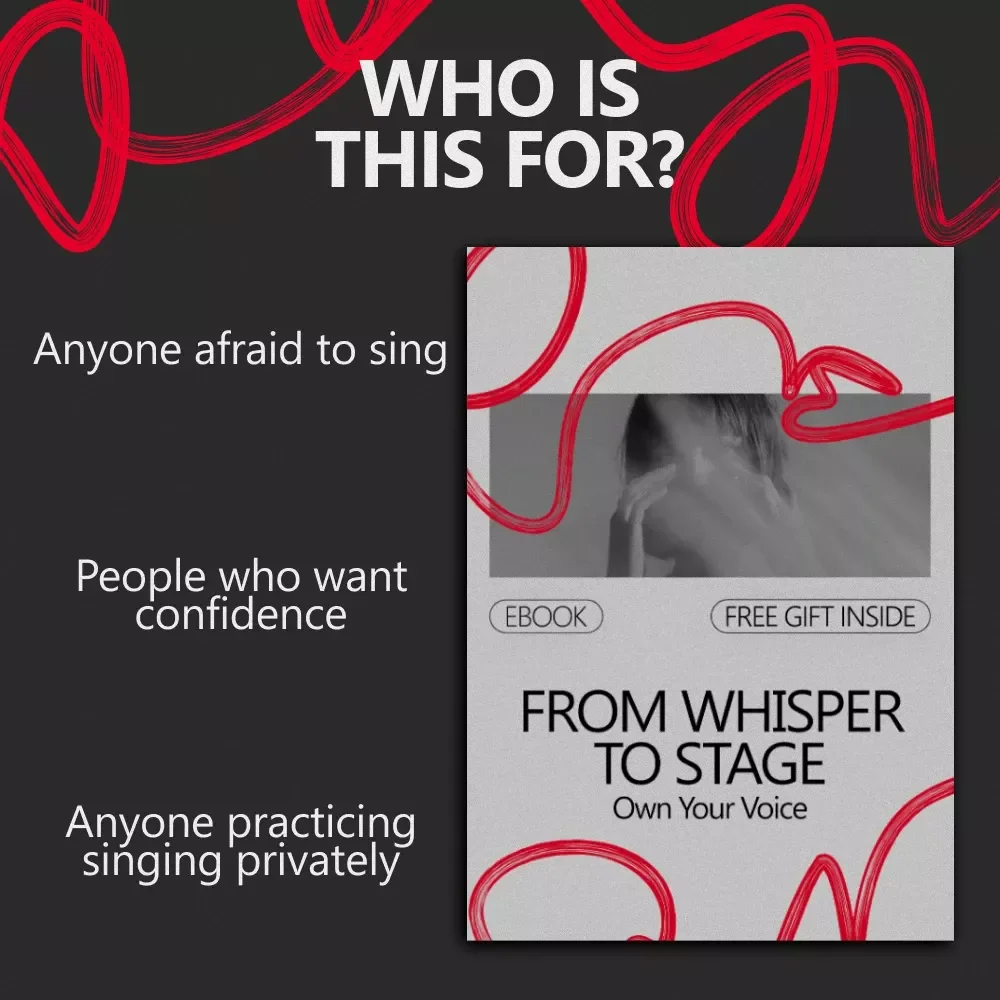 From Whisper to Stage: Own Your Voice – Confidence-First Singing eBook | How to Build Confidence to Sing for Beginners