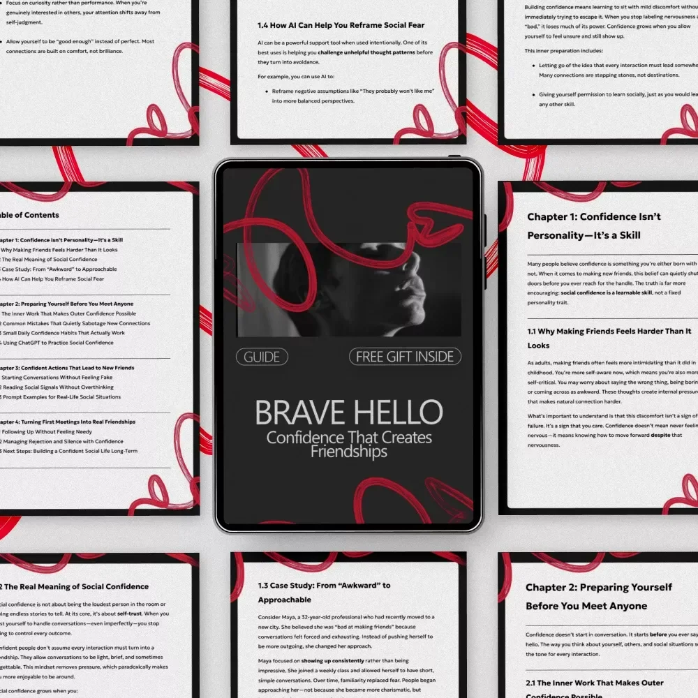 Brave Hello: Confidence That Creates Friendships | A Practical Guide on How to Build Confidence to Make New Friends