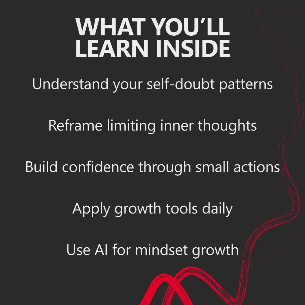 Flip Self-Doubt Into Growth Mindset Guide | How to Turn Self Doubt Into Growth Mindset | Personal Growth Digital Download