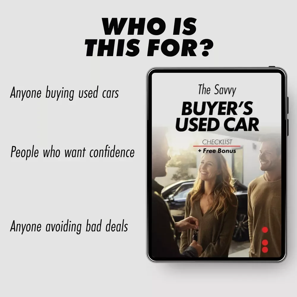 The Savvy Buyer’s Used Car Checklist – Smart Used Car Buying Checklist for Confident, Stress-Free Purchases | Digital Download