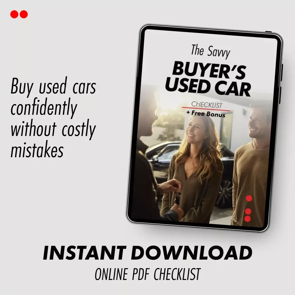 The Savvy Buyer’s Used Car Checklist – Smart Used Car Buying Checklist for Confident, Stress-Free Purchases | Digital Download
