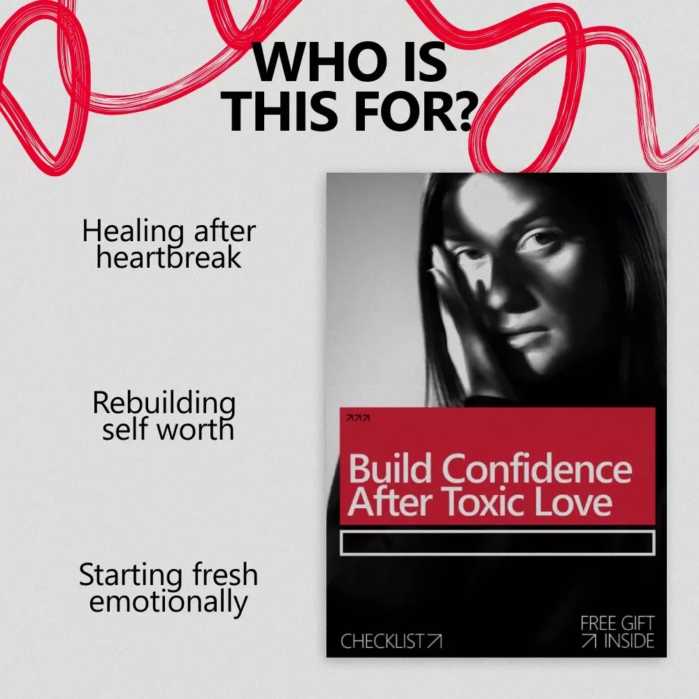 Build Confidence After Toxic Love | Healing Checklist for How to Build Confidence After a Toxic Relationship | Self-Worth & Emotional Recovery Digital Download