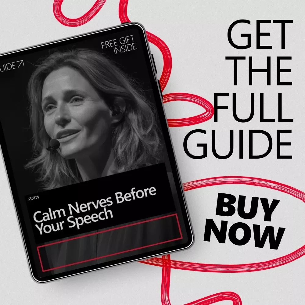 Calm Nerves Before Your Speech | Confidence-Building Guide for Mental Rehearsal for Public Speaking Nerves | Digital Download