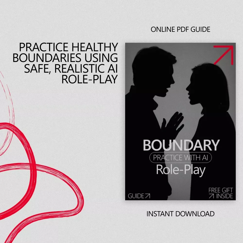 Boundary Practice With AI Role-Play – Digital Guide for Confident Communication, Assertive Scripts, ai role-play bot for setting boundaries practice
