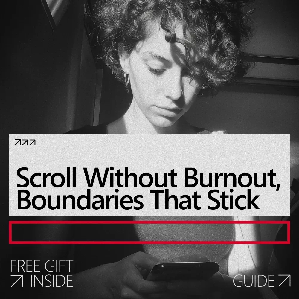 Scroll Without Burnout, Boundaries That Stick – A Practical Guide to Digital Boundaries for Social Media, Mindful Scrolling & Online Balance