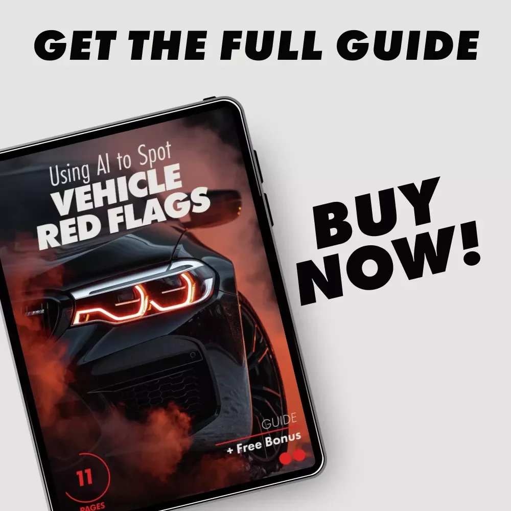 Using AI to Spot Vehicle Red Flags | Smart Car Buying Guide with ai that scans vehicle history reports for red flags | Digital Download