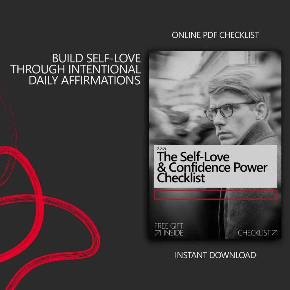 The Self-Love & Confidence Power Checklist | Daily Affirmations for Self-Love and Confidence | Printable Mindset Reset & Personal Growth Tool