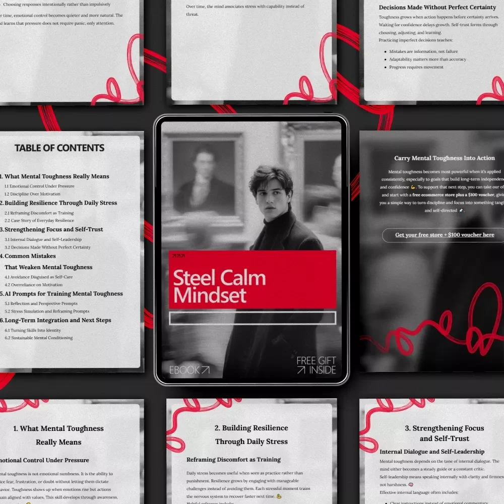 Steel Calm Mindset: A Practical eBook on How to Build Mental Toughness, Emotional Control, Focus, and Resilience for Everyday Life