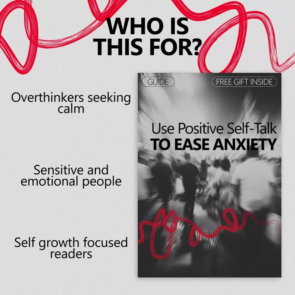 Use Positive Self-Talk to Ease Anxiety | Practical Guide on how to do positive self-talk for anxiety | Calm Your Mind Digital Download
