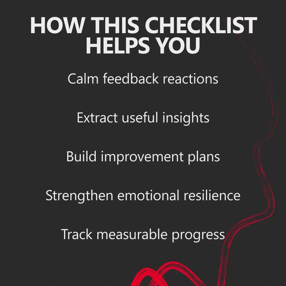 Turning Criticism Into Your Superpower | Actionable Checklist for Growth Mindset, Personal Development & how to use criticism to improve