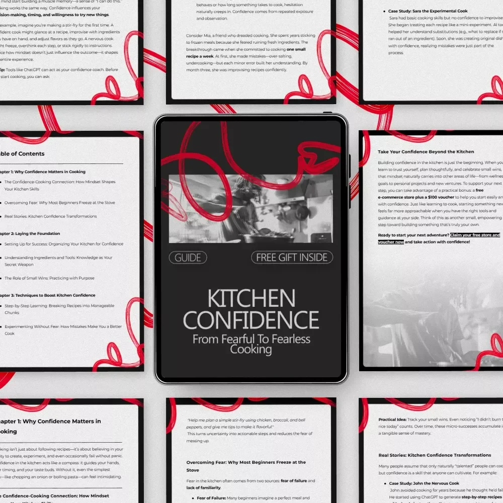 Kitchen Confidence: From Fearful to Fearless Cooking - A Step-by-Step Guide to Build Confidence in the Kitchen
