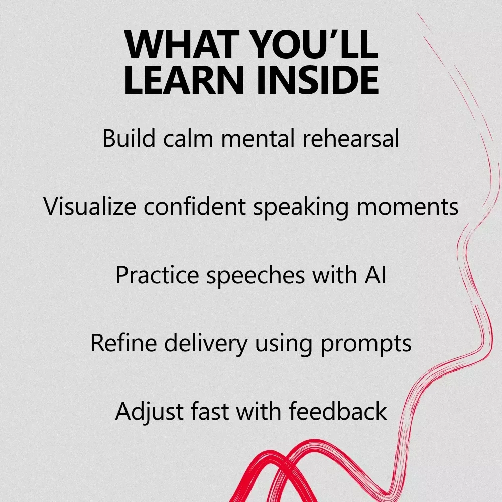Calm Nerves Before Your Speech | Confidence-Building Guide for Mental Rehearsal for Public Speaking Nerves | Digital Download