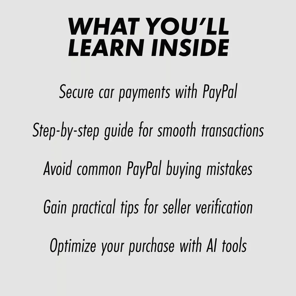 PayPal for Buying a Car: The Ultimate Guide to Using PayPal for Car Purchases – Pros, Cons & Step-by-Step Tips