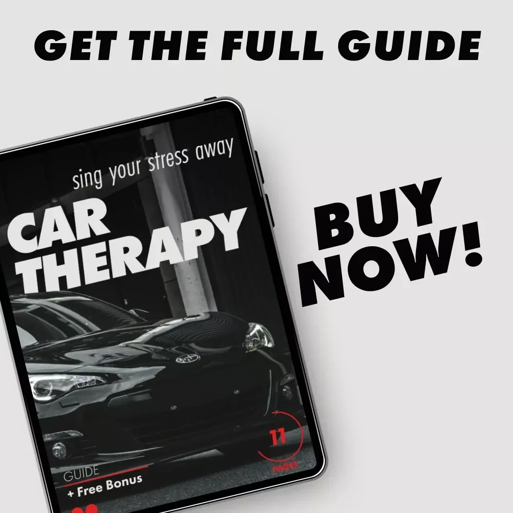 Sing Your Stress Away, Car Therapy – Digital Guide to Singing in a Car Benefits for Mental Health, Mood Boosting Self-Care & Emotional Release