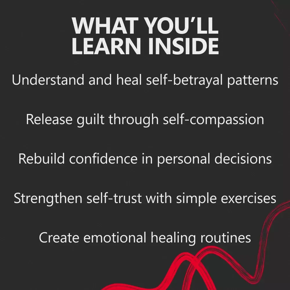 How to Heal and Rebuild After Betraying Yourself – Emotional Healing Guide, Self-Trust Workbook, Digital Download for Personal Growth & Self-Compassion