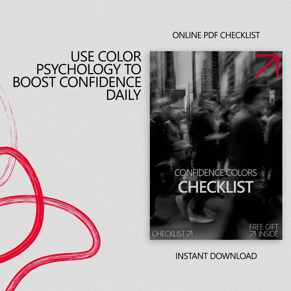 Confidence Colors Checklist | Color Psychology Guide for Personal Style, Power Colors, Outfit Confidence, Digital Download