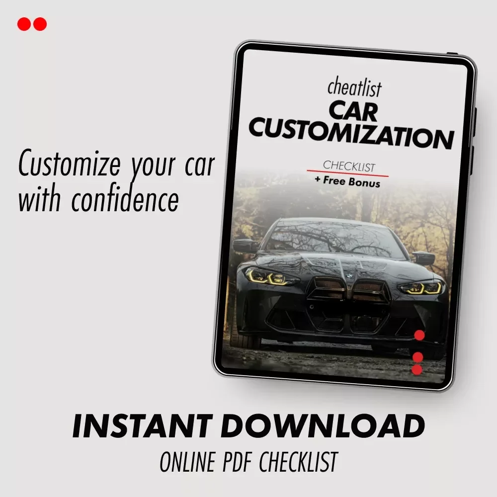 Car Customization Cheatlist – Easy Step-by-Step Checklist for Anyone Asking How Can I Customize My Car | Digital Download Guide