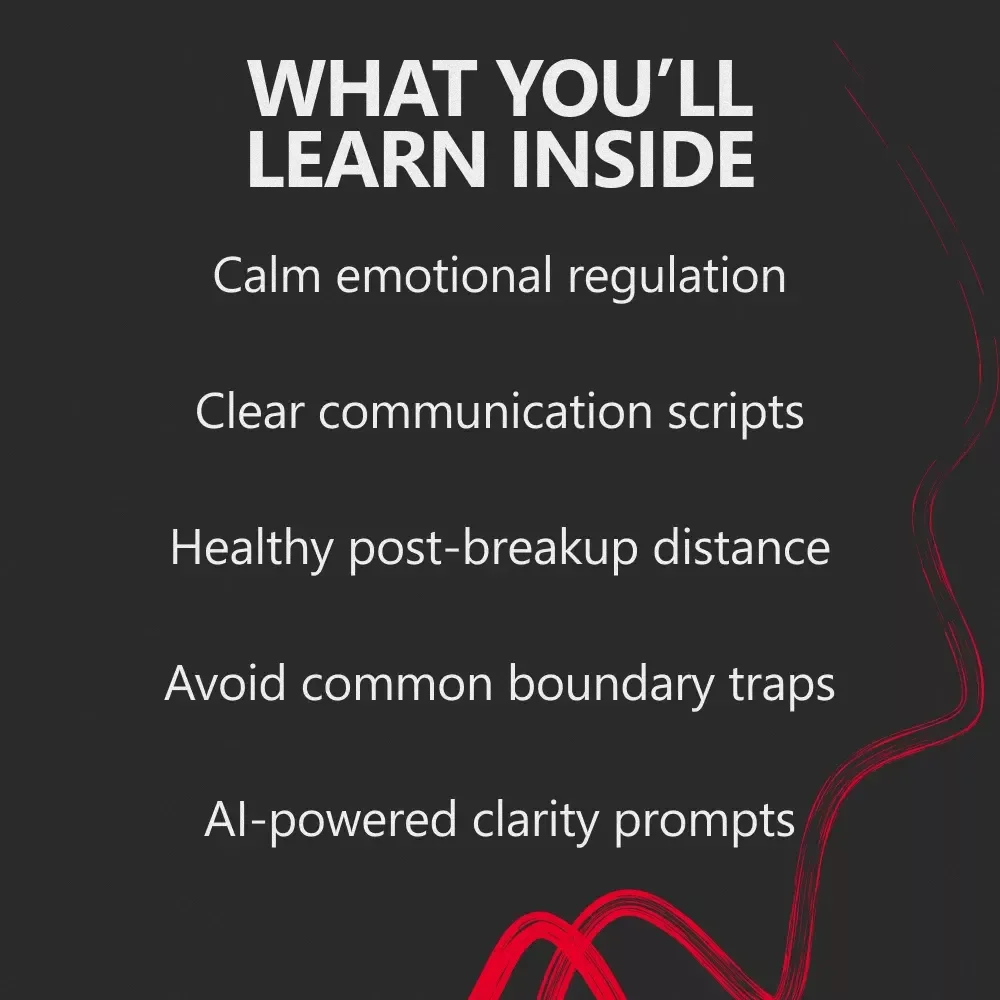 Clean Lines, Calm Hearts – A Gentle Guide to Boundaries After a Breakup, Emotional Reset & Healthy Distance