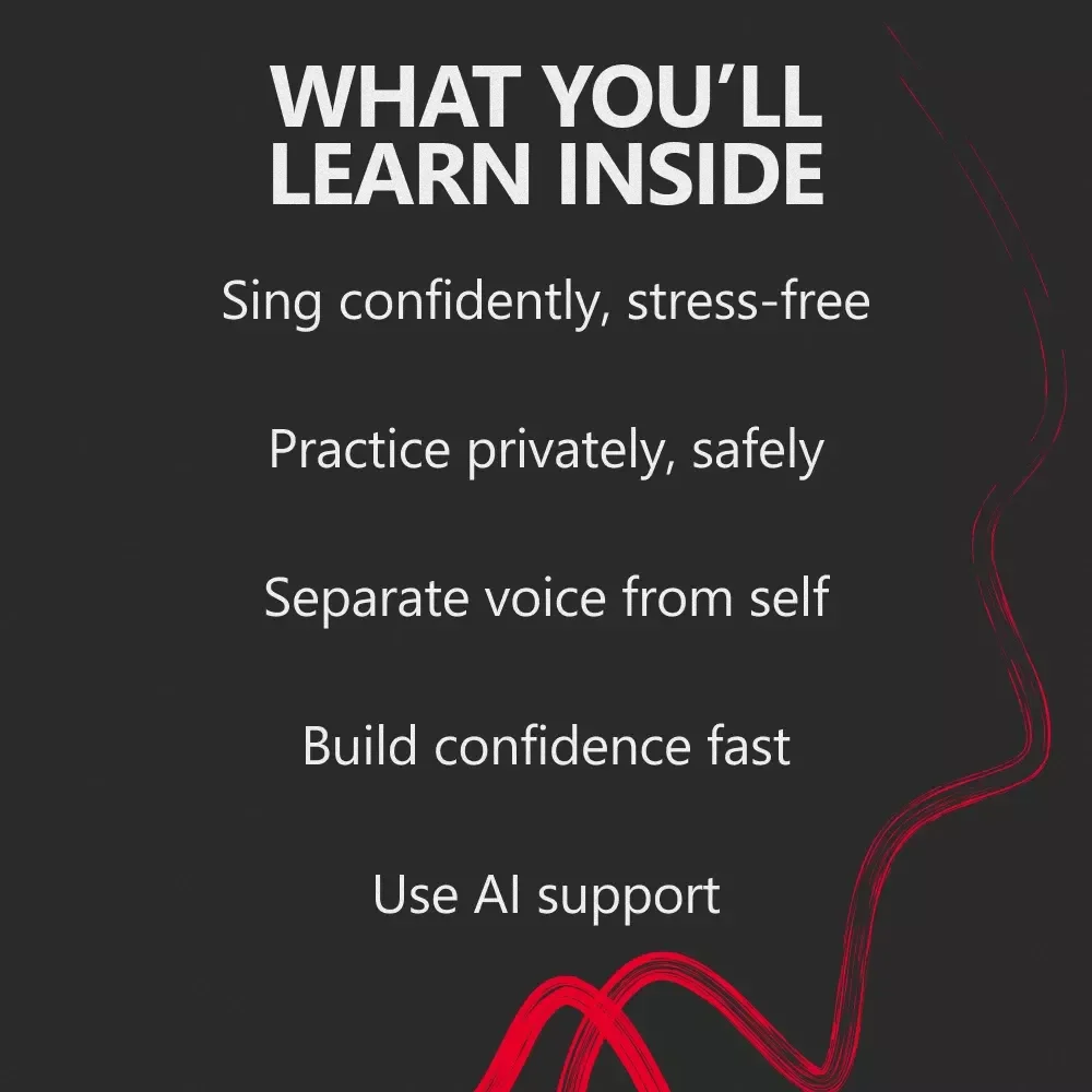 From Whisper to Stage: Own Your Voice – Confidence-First Singing eBook | How to Build Confidence to Sing for Beginners