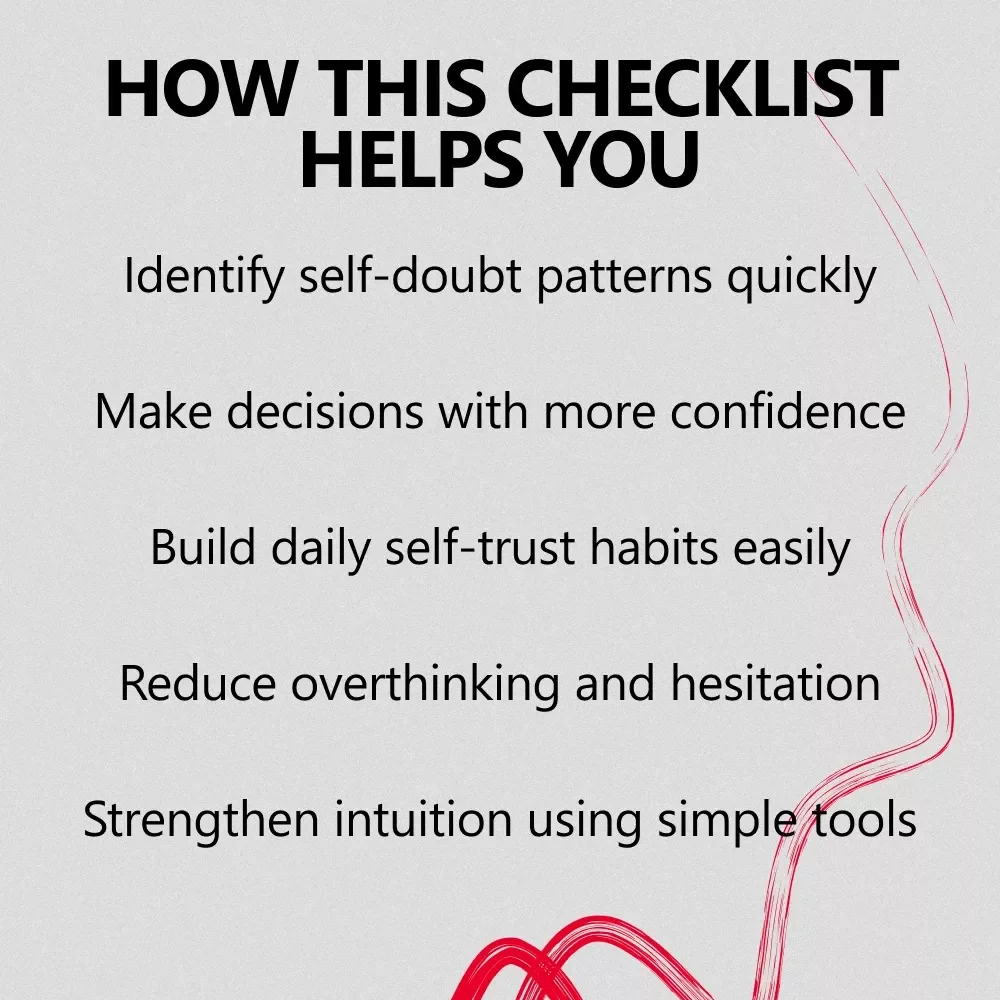 Signs Your Inner Voice Might Need a Boost – Self-Trust & Confidence Digital Guide, Inner Voice Checklist, Decision-Making eBook with AI Support